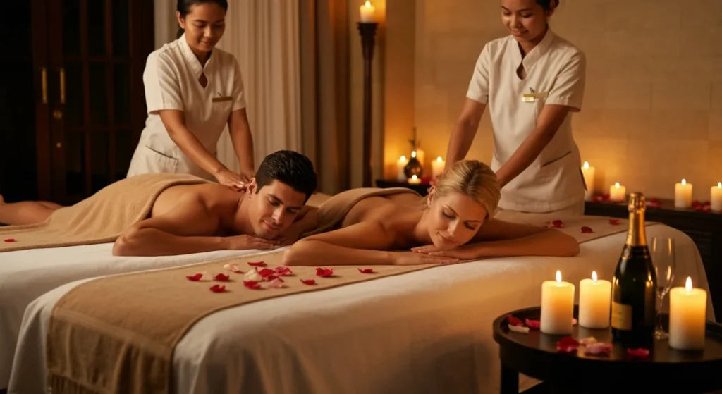 Romantic couples massage in private Balinese suite - Bali Luxury Spa