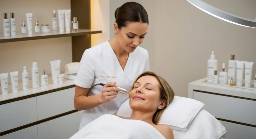 Luxury anti-aging facial treatment with gold serum - Bali Luxury Spa