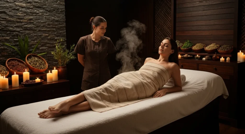 Detoxifying herbal body wrap treatment - Bali Luxury Spa
