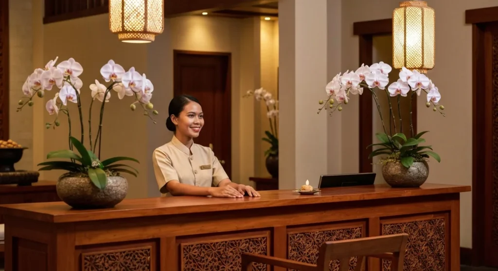 Luxury spa reception and booking - Book Bali Luxury Spa