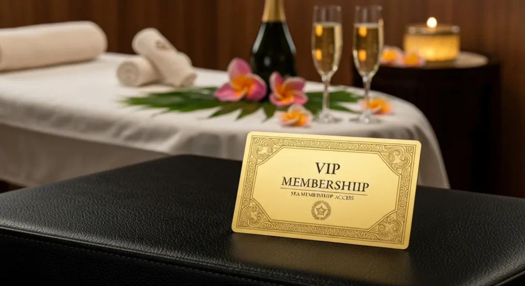 VIP gold membership card - Bali Luxury Spa Membership